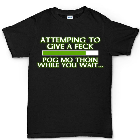 St Paddys Day, Attempting to Give a Feck Funny, Irish Lucky Saint Shamrock Shirt, Clover Irish Leprechaun Shirt, Celebrate Patrick Tee Shirt
