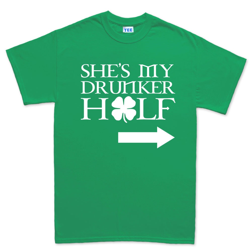 Half Dunker Patrick Shirt, Girlfriend Patty’s Day T-Shirt, Luck Four Leaf Irish Girl Dunker Tee, Saint Patrick Shamrock Leprechaun Shirt