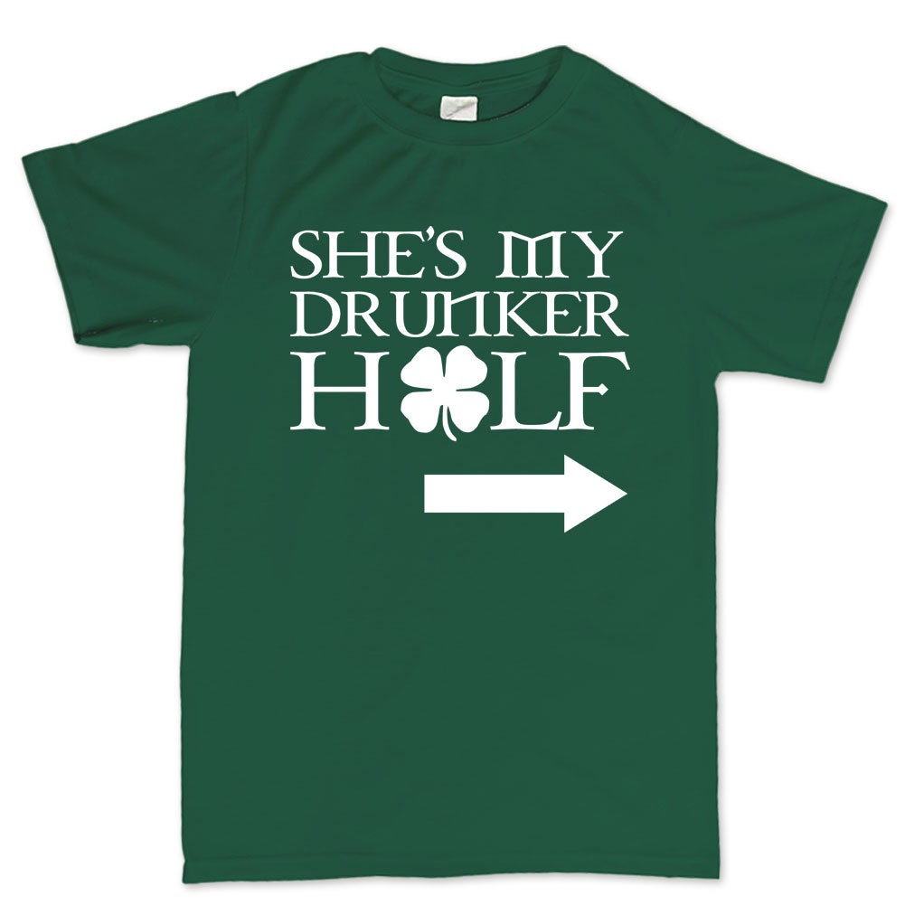 Half Dunker Patrick Shirt, Girlfriend Patty’s Day T-Shirt, Luck Four Leaf Irish Girl Dunker Tee, Saint Patrick Shamrock Leprechaun Shirt