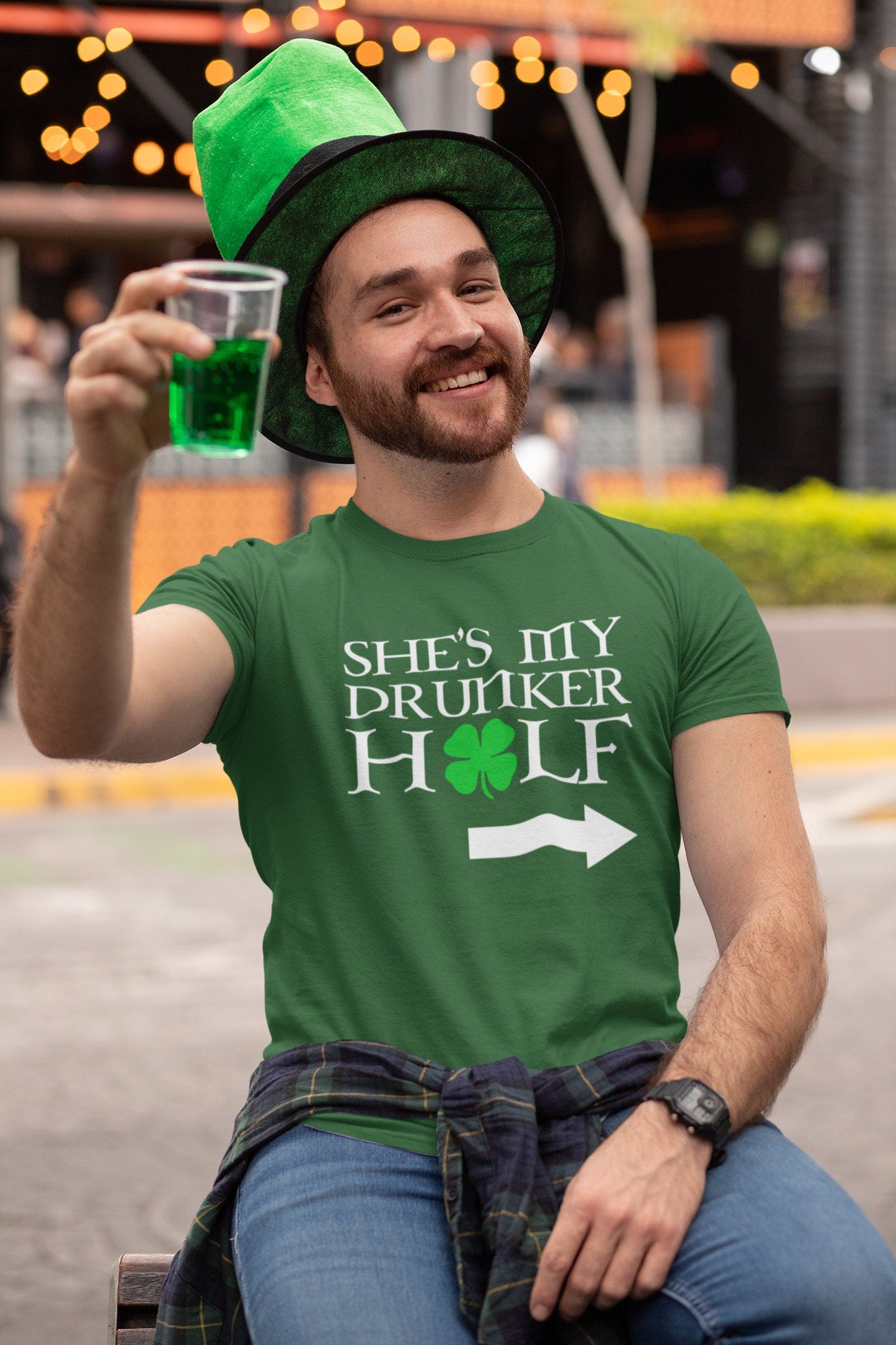 Half Dunker Patrick Shirt, Girlfriend Patty’s Day T-Shirt, Luck Four Leaf Irish Girl Dunker Tee, Saint Patrick Shamrock Leprechaun Shirt