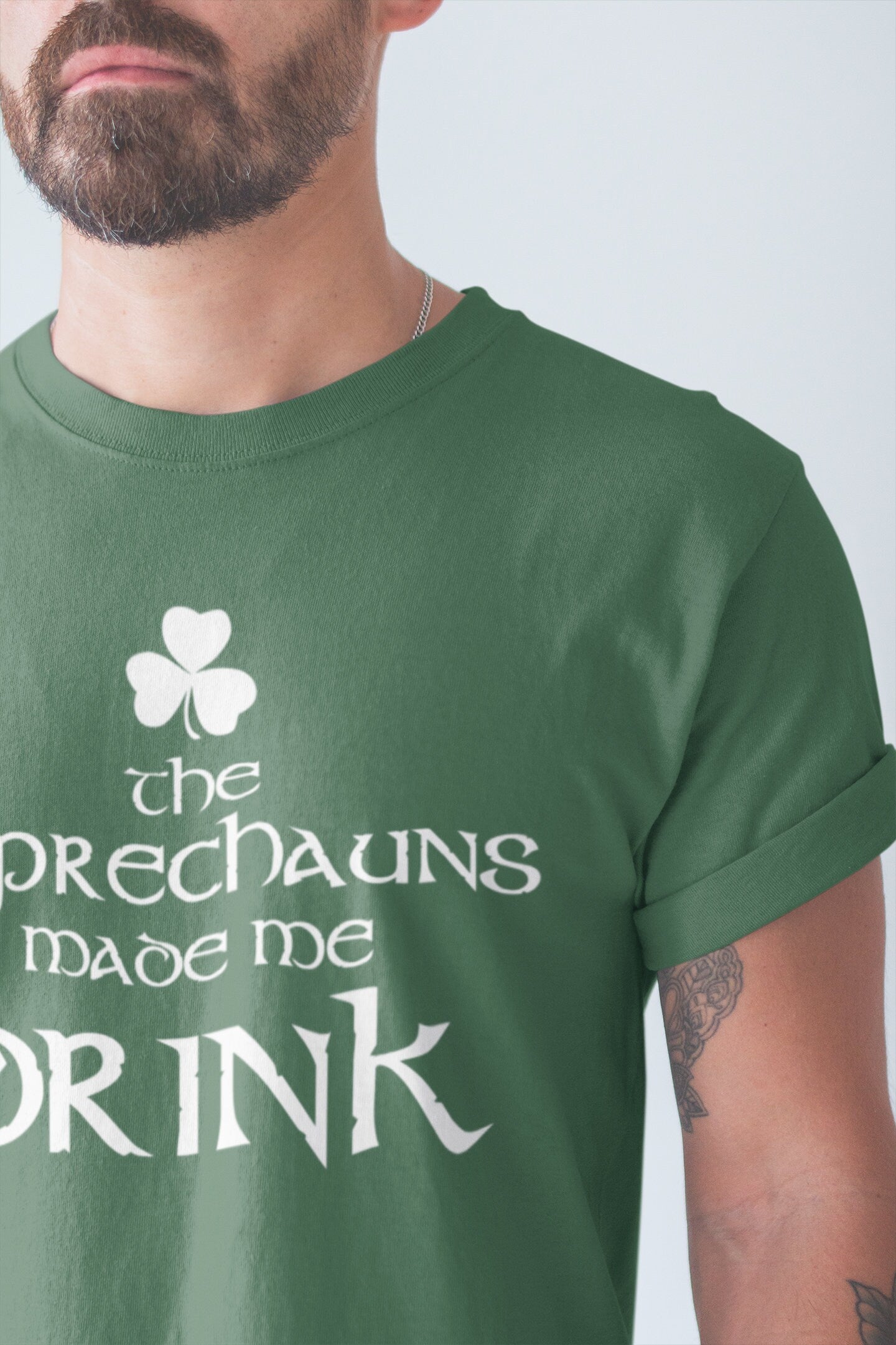 Leprechauns Made Me Drink Shirt, Funny Patrick Day T-Shirt, Paddy Day Ireland Shamrock Shirt, Enjoy Drink Paddy Day Outfit