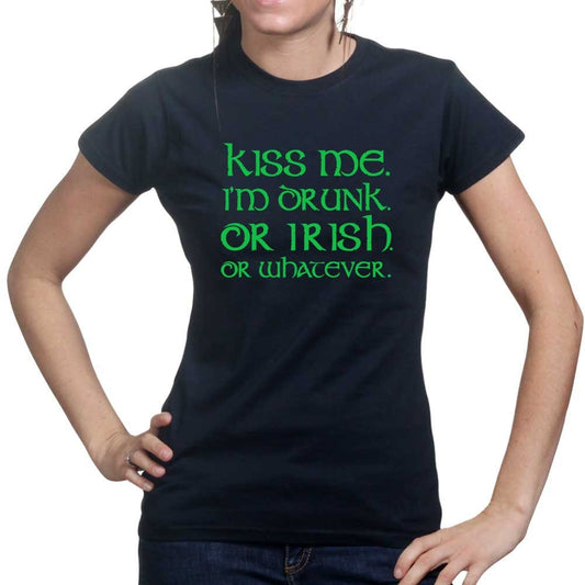 Kiss Me I’m Irish Shirt, Drunk Shenanings Patty’s Day Tee, Sexy Irish Four Leaf T-Shirt, Saint Patrick Shamrock Leprechaun Outfit