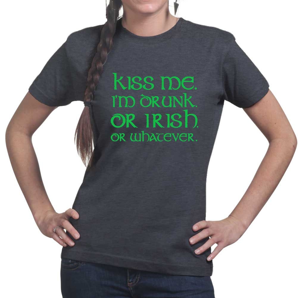 Kiss Me I’m Irish Shirt, Drunk Shenanings Patty’s Day Tee, Sexy Irish Four Leaf T-Shirt, Saint Patrick Shamrock Leprechaun Outfit