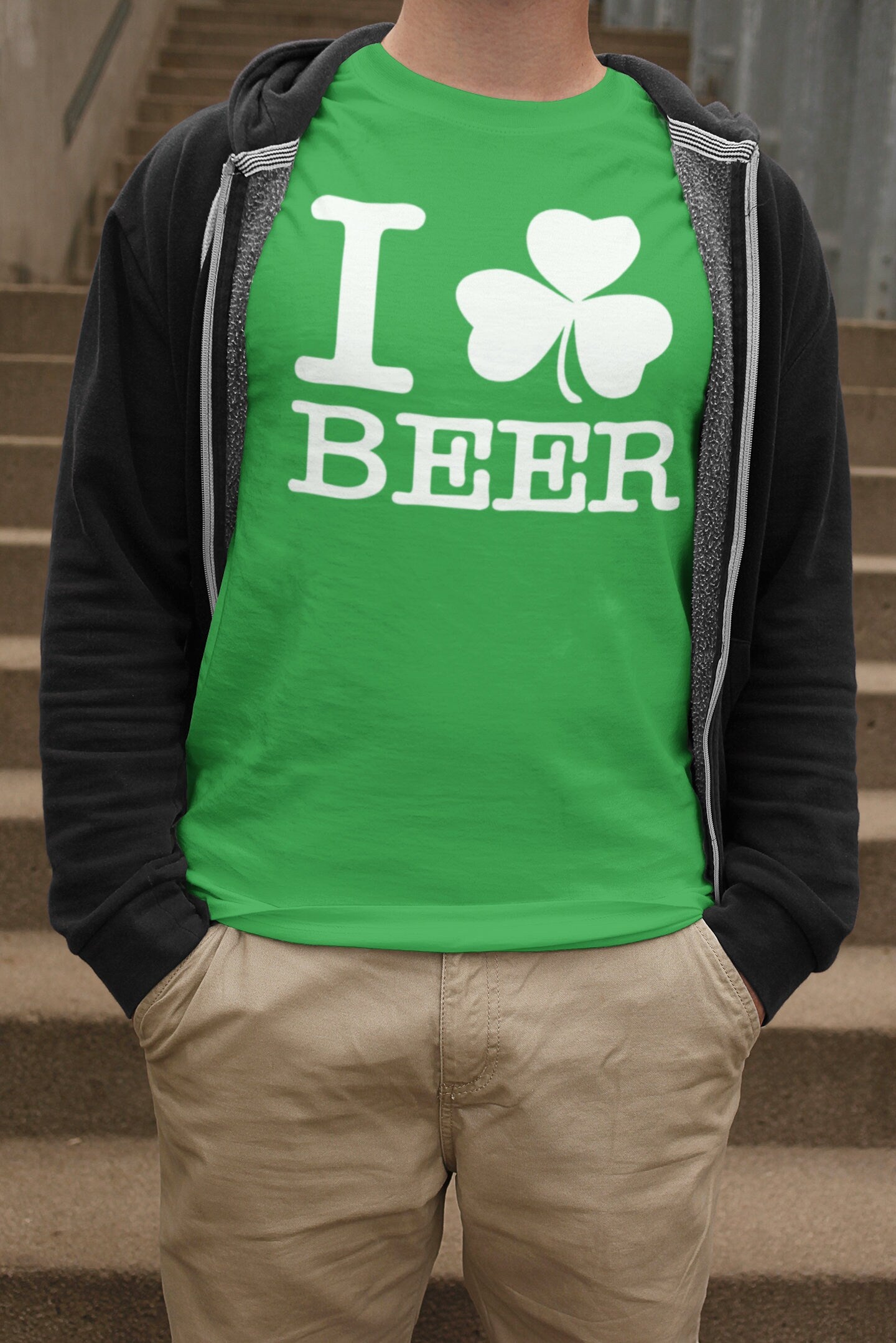 I Love Beer Irish Shirt, Distressed Shamrock Patrick Beer T-Shirt, Lucky St Paddy’s Day Clover Shirts, Paddy Saint Shirt, Lucky Outfit