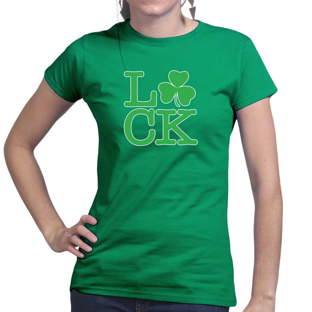 Lucky Clover T-Shirt, Four Leaves Clover Shirt, Ireland St. Patrick’s Day Shirt, Saint Paddy’s Shamrock Outfit, Girls Festive Apparel Gift