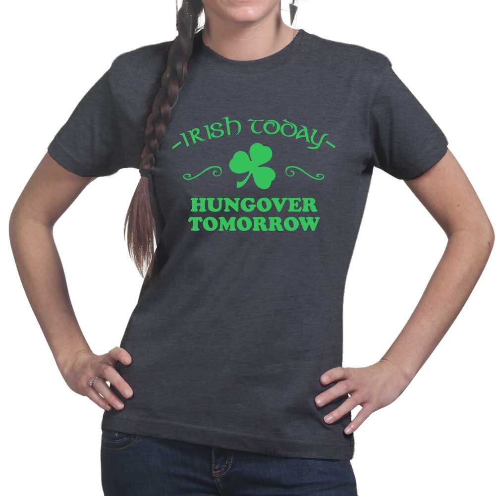 Hangover Tomorrow Irish Shirt, Shamrock Patrick T-Shirt, Funny Irish Today Tee, Happy Irish Saint Paddy's Day Outfit, Women Festive Apparel