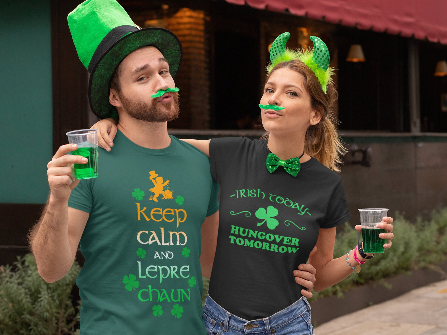 Hangover Tomorrow Irish Shirt, Shamrock Patrick T-Shirt, Funny Irish Today Tee, Happy Irish Saint Paddy's Day Outfit, Women Festive Apparel