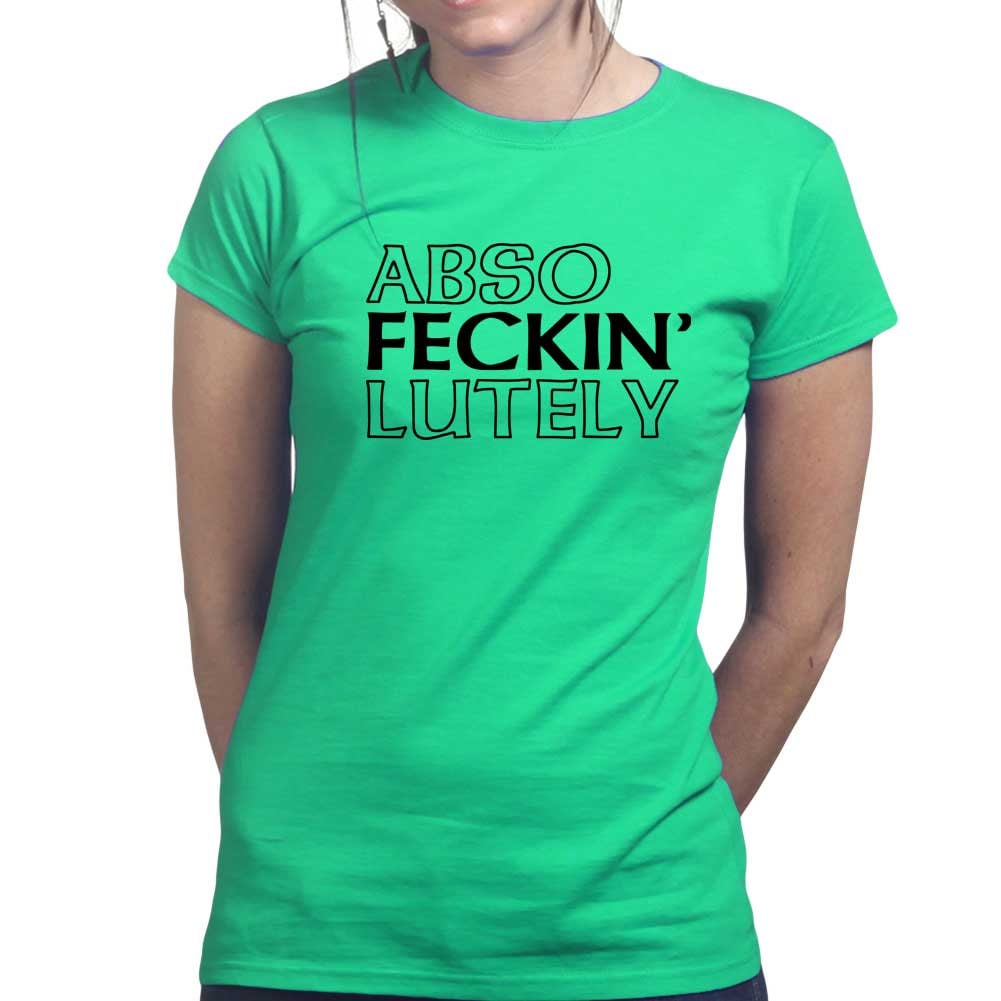 ABSO Feckin Lutely T-Shirt, Lucky St Paddy’s Day Shirt, Ireland Shamrock Tee, Feeling Lucky Patrick Shirt, Women Saint Paddy’s Apparel