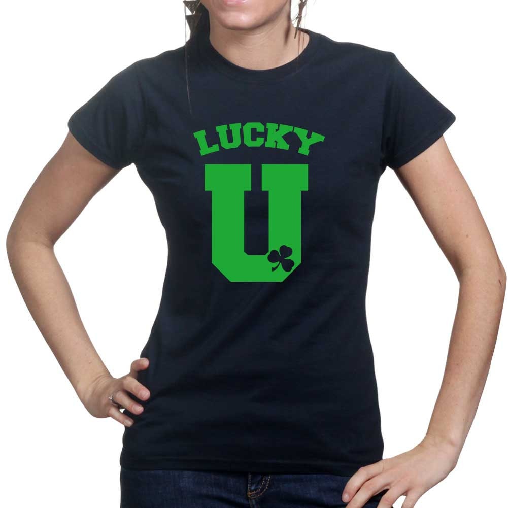 U Lucky Irish T-Shirt, Clover Leaves Irish Shirt, Green Irish Party St Paddy’s Day Shirt, Celebrate Festive Lucky Women Outfit