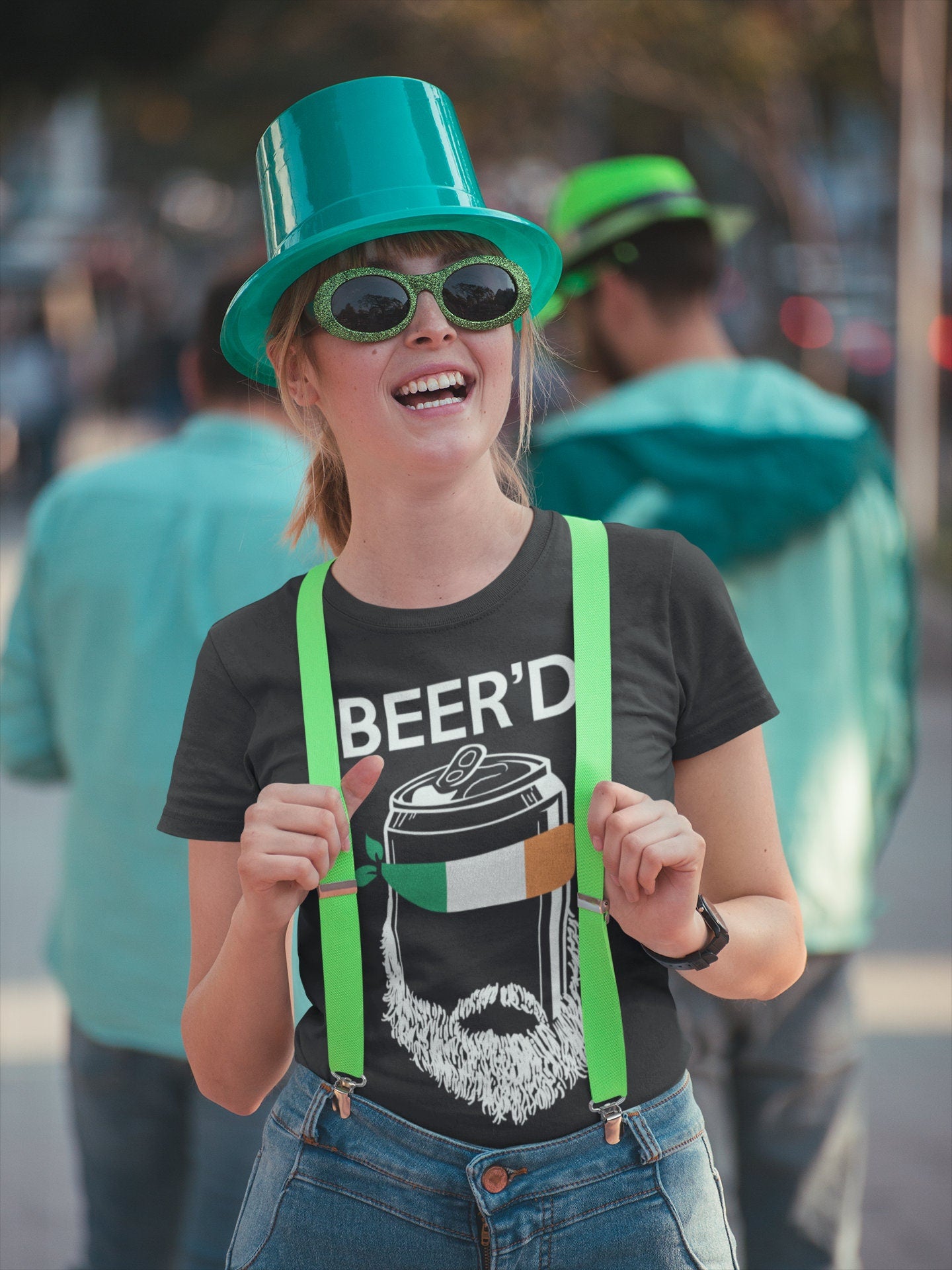 Beer’d Leprechaun Tshirt, Womens Paddy Shirt, Saint Perfection Outfit, Lucky St Patrick’s Day Shirts, Lucky Irish Short Sleeve Shirt