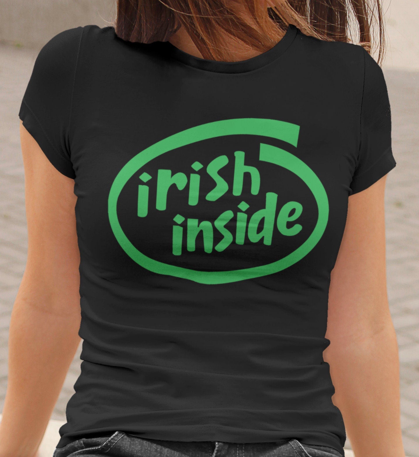 Irish inside T Shirt, Lucky Irish You Shirt, Feeling Lucky Patrick Paddy Day Shirt, Shamrock Clover Patrick Outfit, Dark Humor Tee