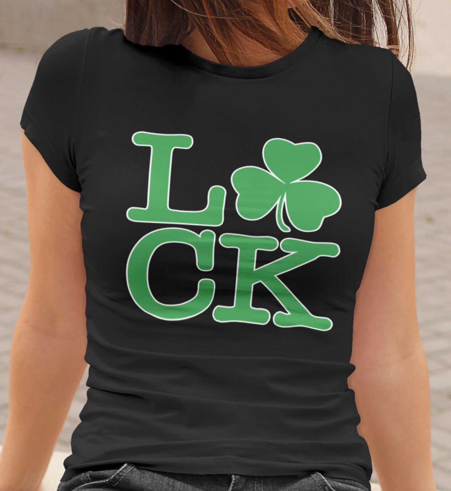 Lucky Clover T-Shirt, Four Leaves Clover Shirt, Ireland St. Patrick’s Day Shirt, Saint Paddy’s Shamrock Outfit, Girls Festive Apparel Gift