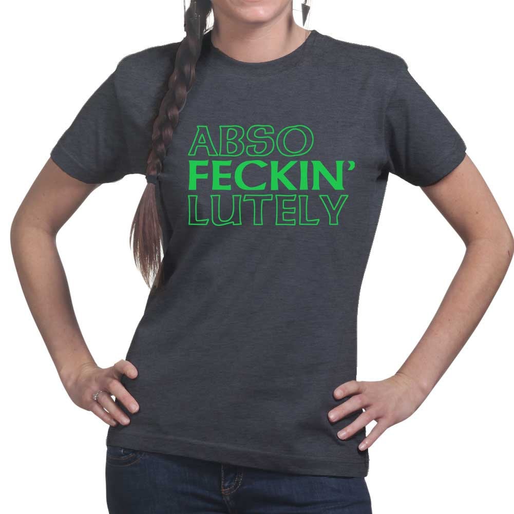 ABSO Feckin Lutely T-Shirt, Lucky St Paddy’s Day Shirt, Ireland Shamrock Tee, Feeling Lucky Patrick Shirt, Women Saint Paddy’s Apparel