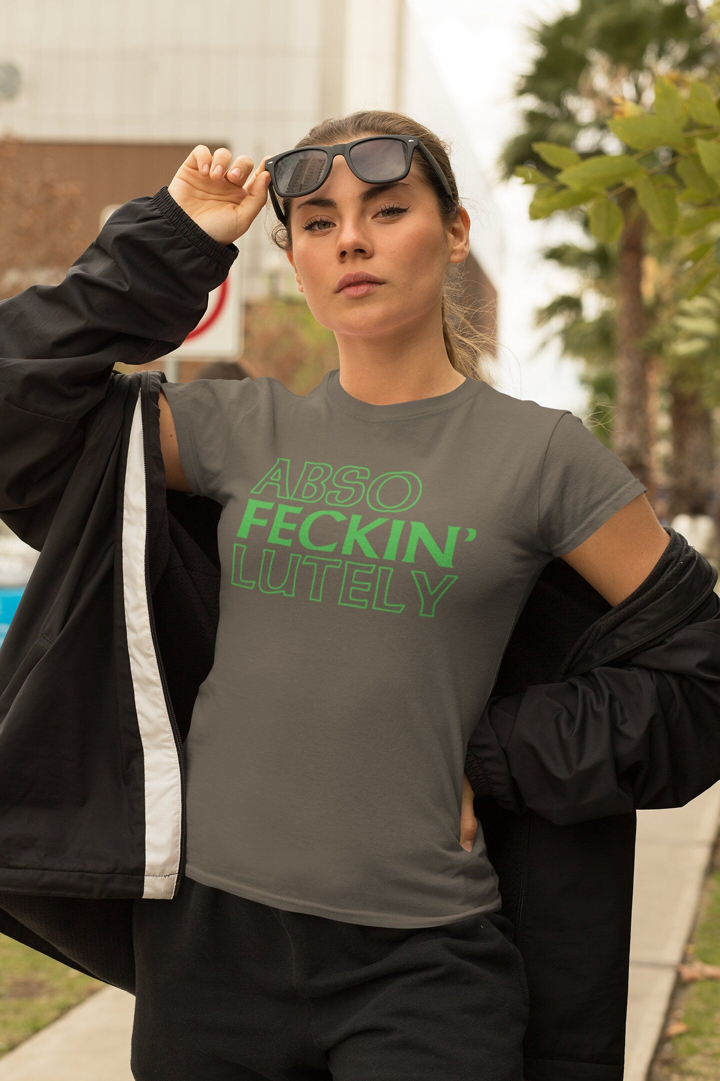 ABSO Feckin Lutely T-Shirt, Lucky St Paddy’s Day Shirt, Ireland Shamrock Tee, Feeling Lucky Patrick Shirt, Women Saint Paddy’s Apparel