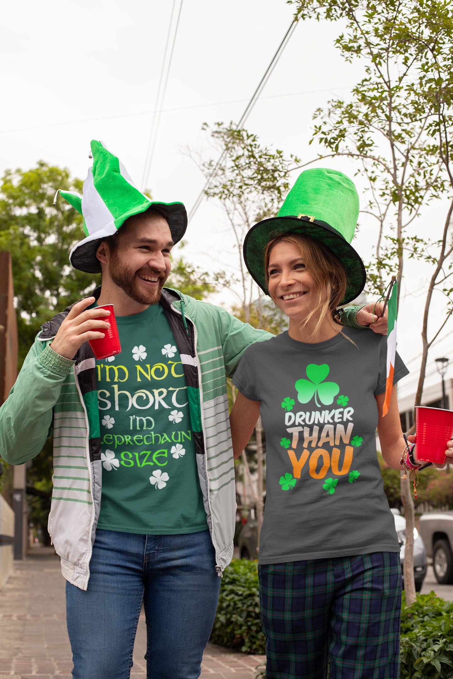 Drunker Than You Shirt, Shamrock Party Patrick T-Shirt, Shenanigans Leaf Paddy’s Day, Lucky Clovers Irish Outfit, Girl Shamrock Tee