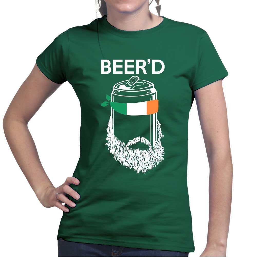 Beer’d Leprechaun Tshirt, Womens Paddy Shirt, Saint Perfection Outfit, Lucky St Patrick’s Day Shirts, Lucky Irish Short Sleeve Shirt