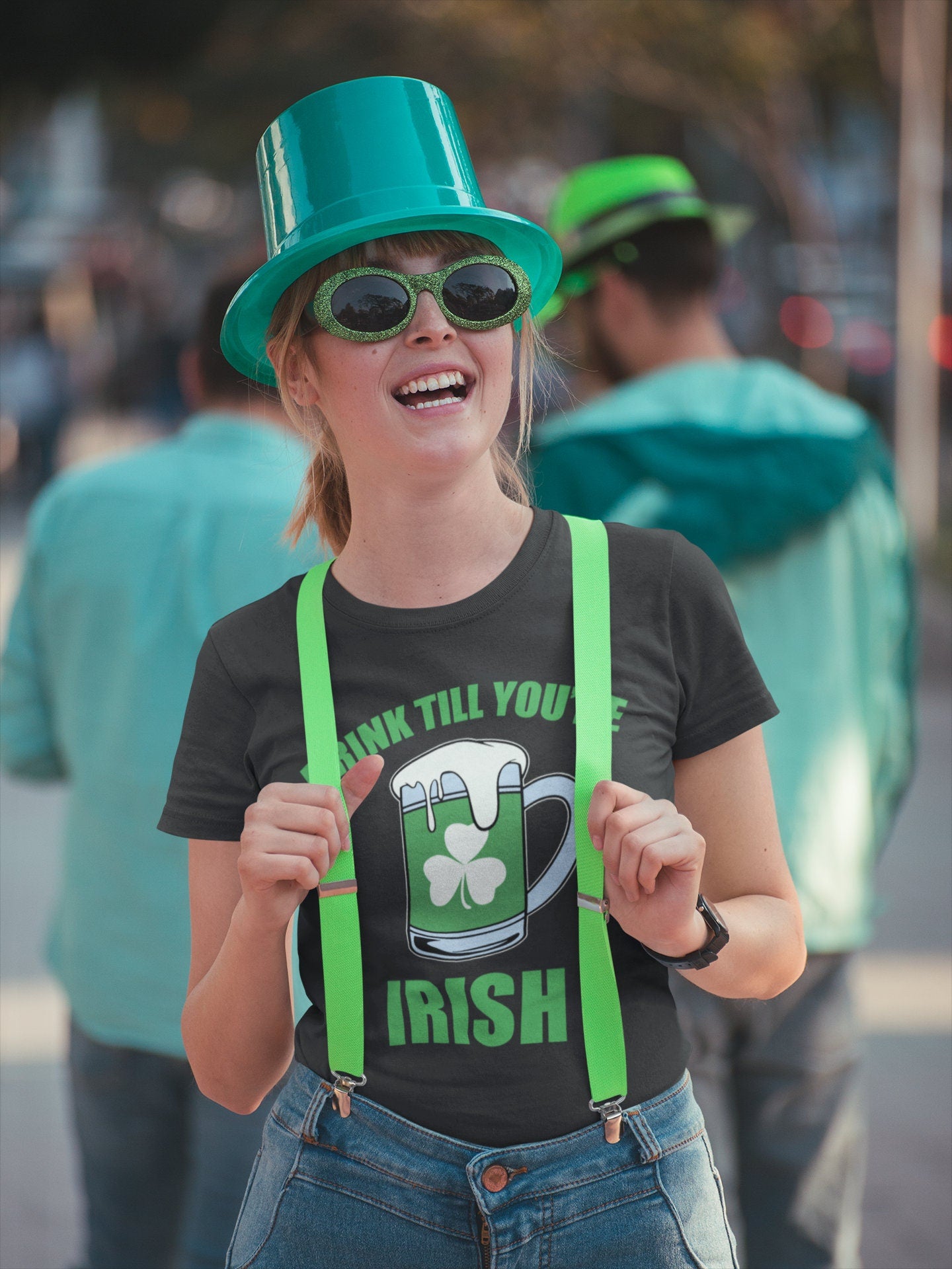 Drink Cheers Irish Shirt, Drink Till You’re Irish T-Shirt, Irish Four Leaf Clover, Saint Patrick Shamrock Tee, Leprechaun Womens Outfit