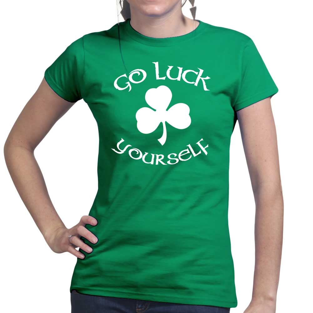 Go Lucky Yourself T-Shirt, Four Leaves Ireland Patrick Shirt, Lucky Clover Shamrock Tee, Saint Patrick Day, Shamrock Paddy’s Outfit