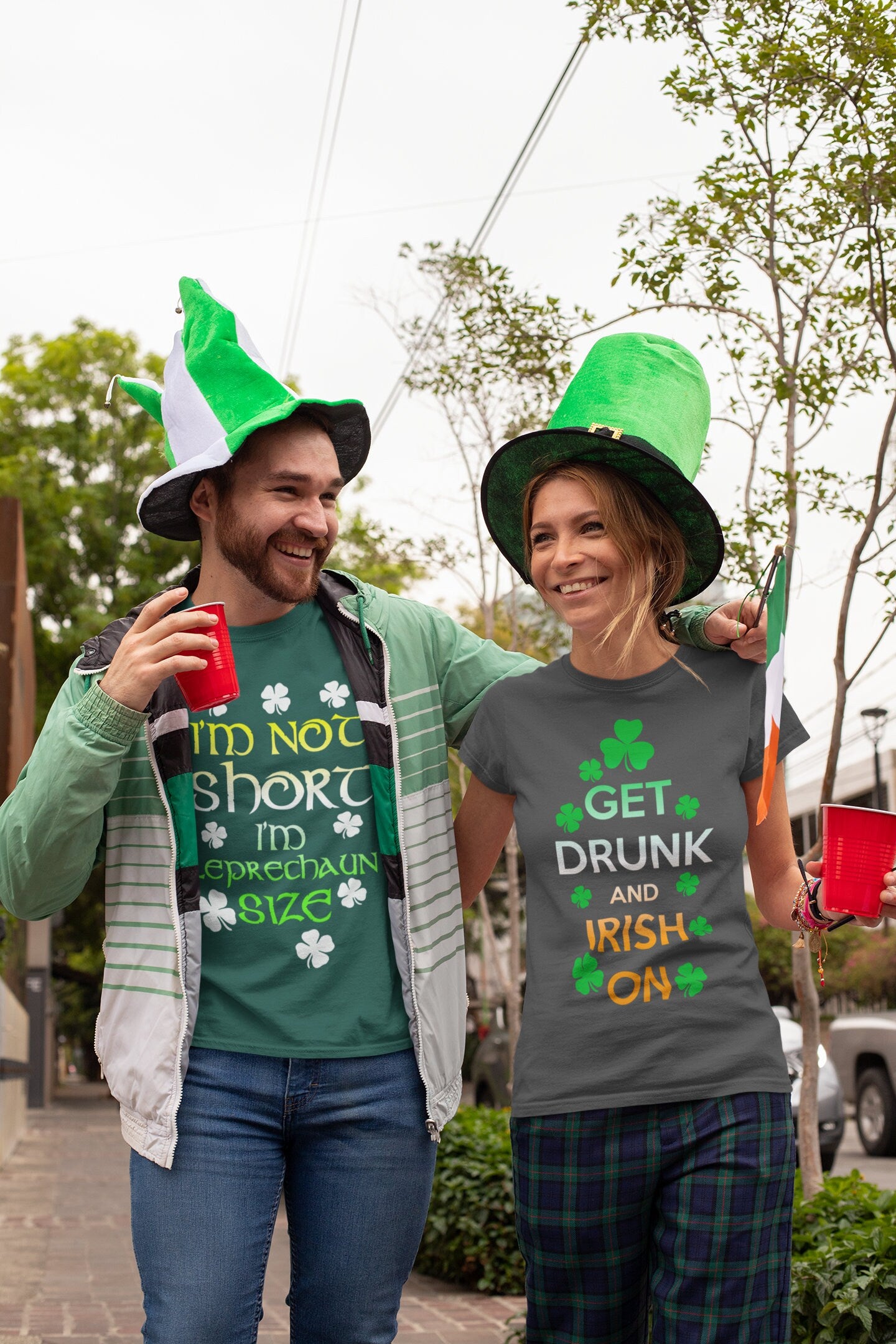 Drunk On Irish Shirt, Get Drunk and Irish on Shirt, Celebrate Party Outfit, Happy Irish Patrick Shirt, Girly Shamrock St Paddy Shirt