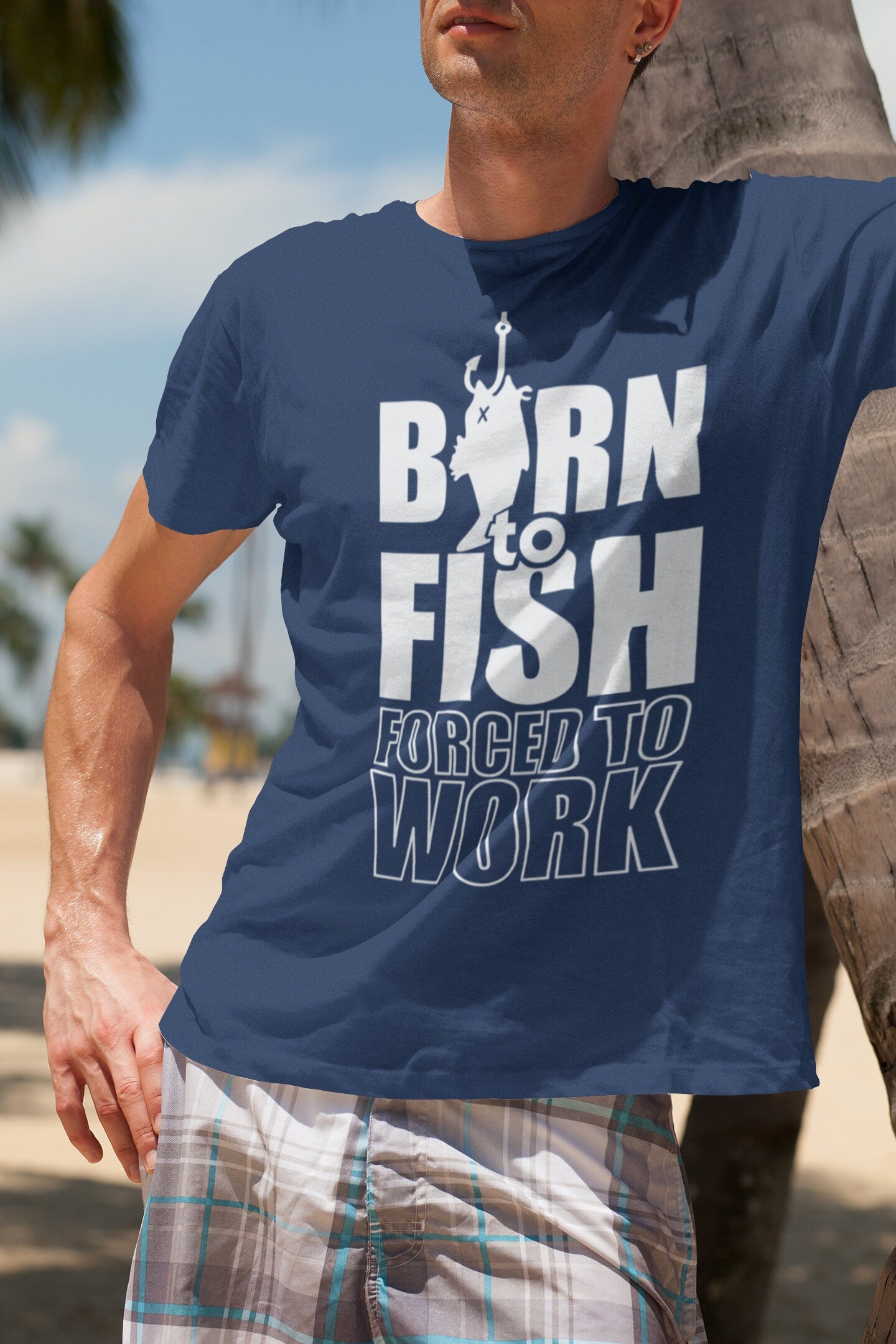 Born to Fish Men's Funny T-shirt