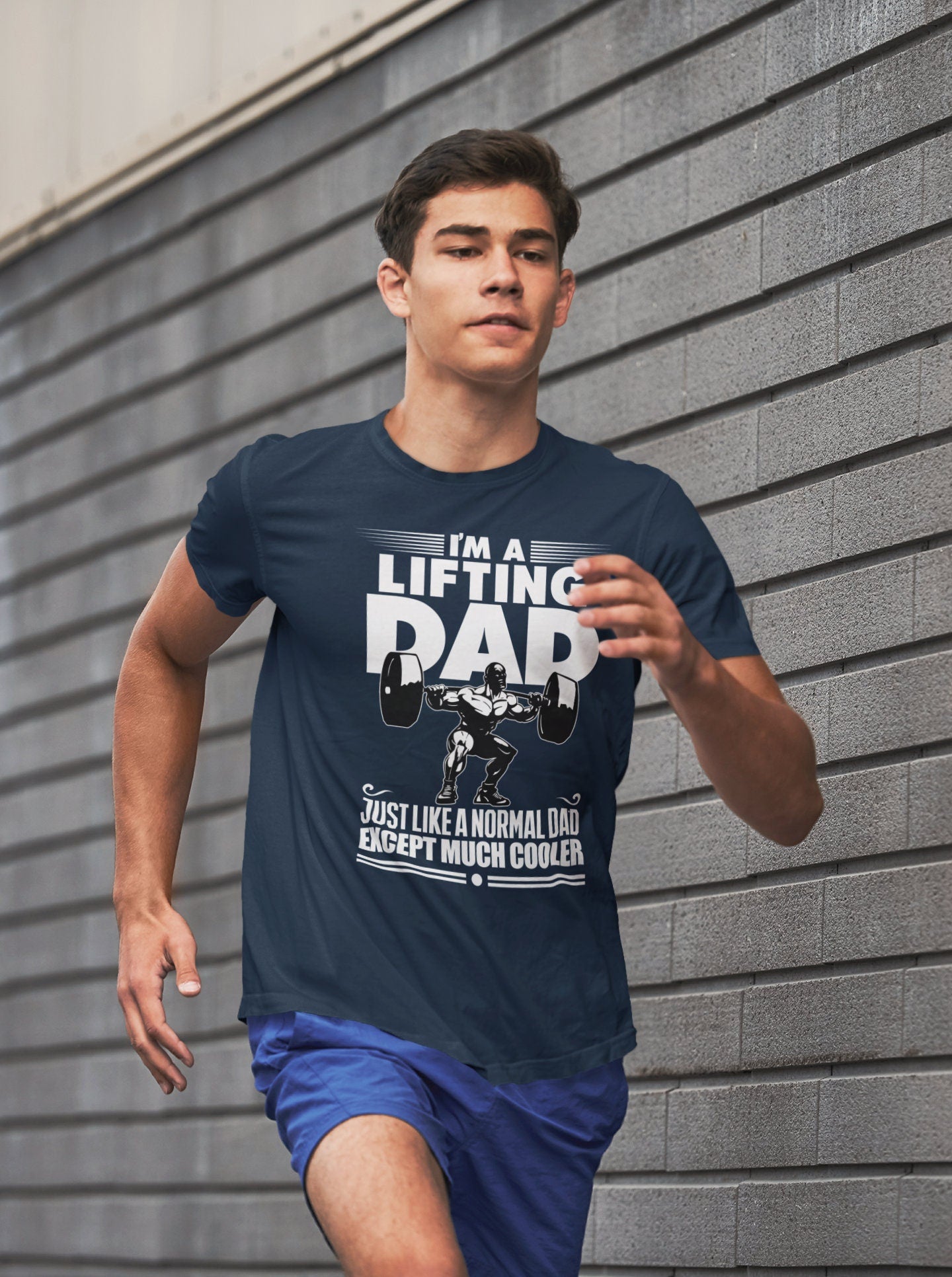 Customized Perfection I'm A Lifting Dad Funny T Shirts for Men - Comfortable Gifts for Guys - Crazy Gym Tees, Workout Apparel