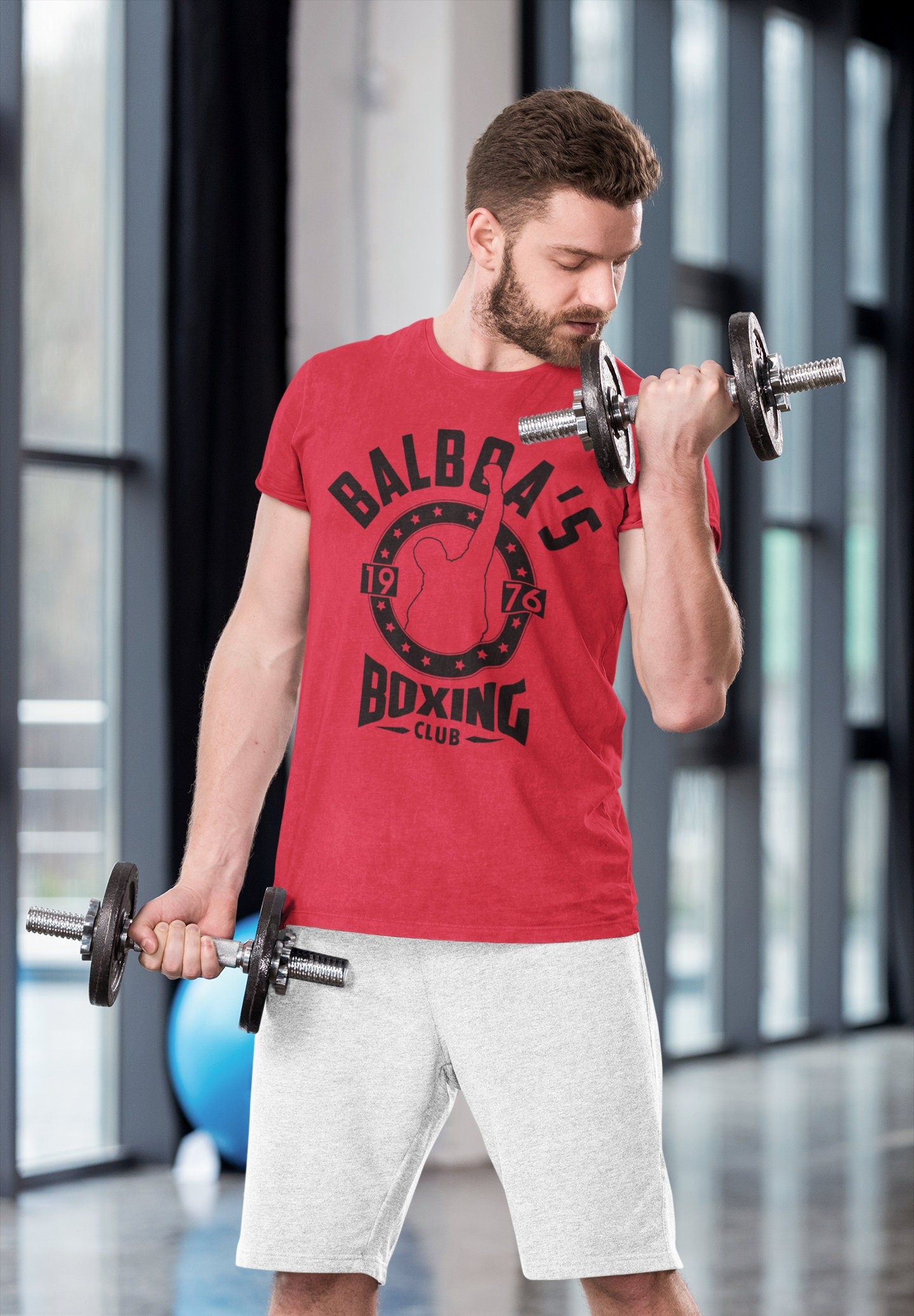 Balboa Boxing MMA Fitness Graphic Tees for Men - Gym Shirt - Workout Gym Graphic T Shirts - Motivational Gifts, Gym Lovers