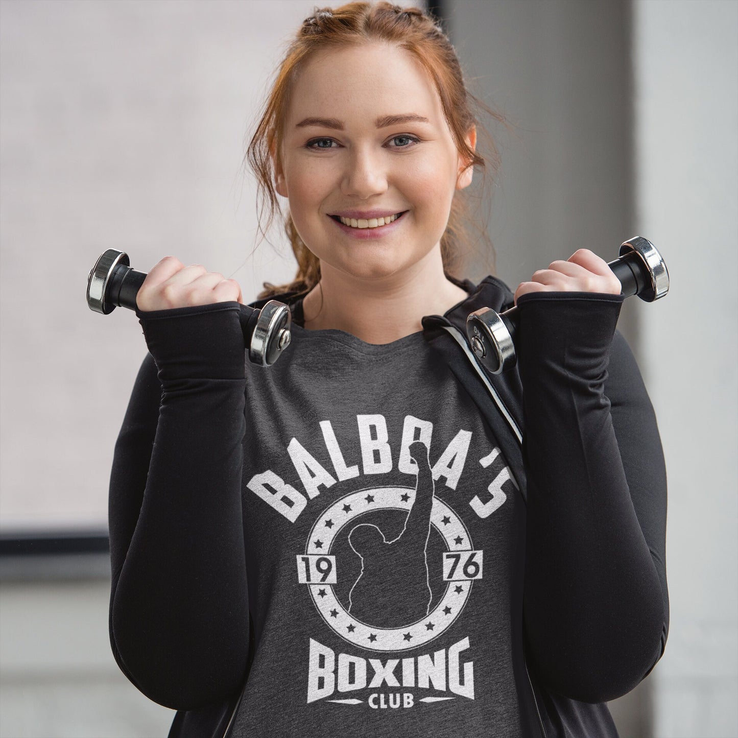 Balboa Boxing MMA Fitness Tees for Women - Novelty Gym Shirt - Workout Gym Graphic T Shirts - Motivational Gifts, Gym Lovers