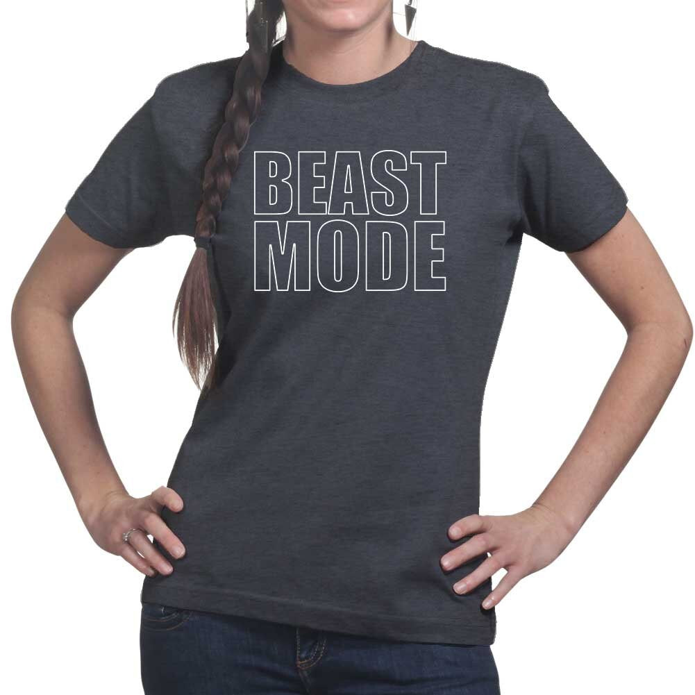 Beast Mode Fitness for Women - Soft Material Novelty Gym Shirt - Workout Gym Graphic Tshirts - Motivational Gifts, Gym Lovers