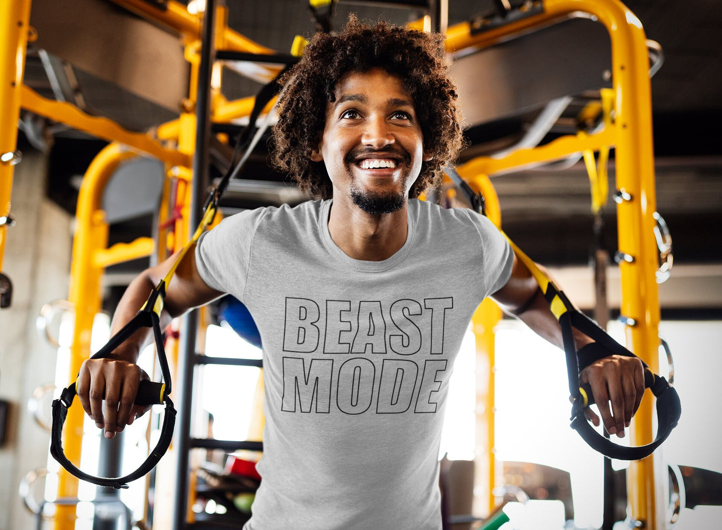 Beast Mode Fitness Graphic Tees for Men - Novelty Gym Shirt - Workout Gym Graphic T Shirt - Motivational Gifts, Gym Lovers