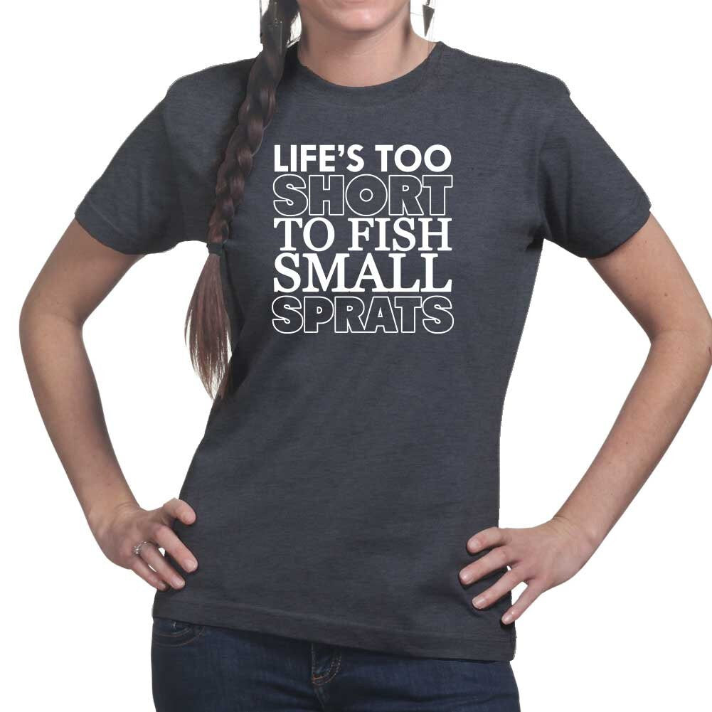 Womens Sprats Fishing Fisherman Bait Ladies T shirt (Tee, Top)