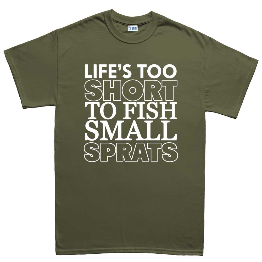 Mens Sprats Fishing Fisherman Bait T shirt (Tee)