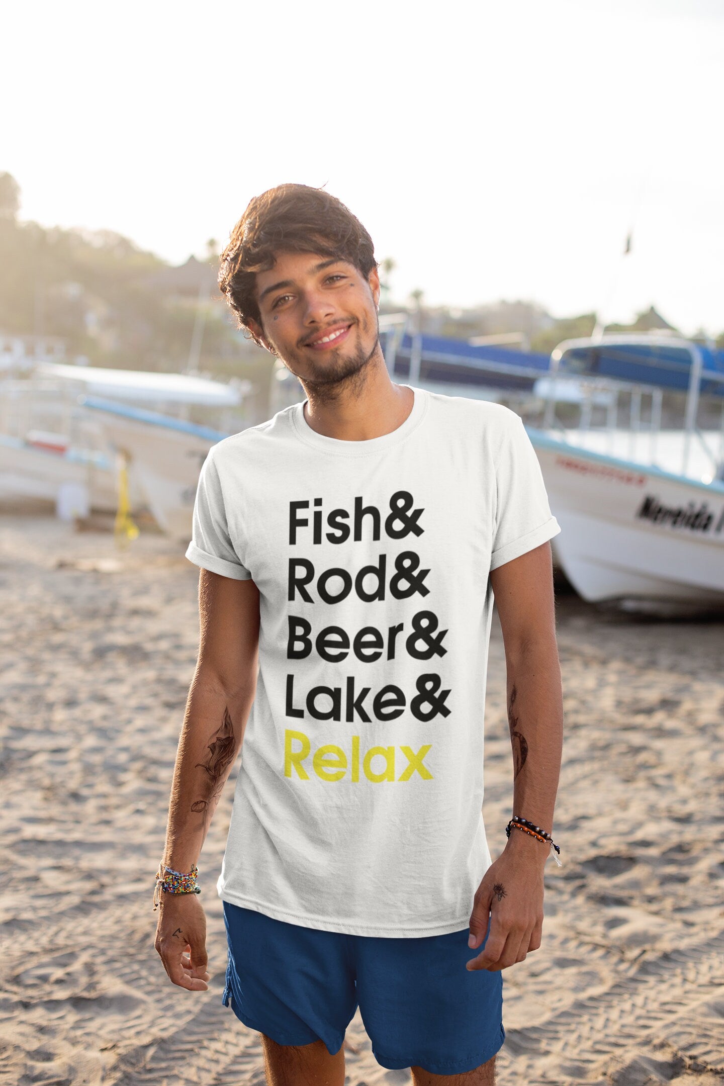 Fishing Rod Tackle Angler Bait Running T-shirt