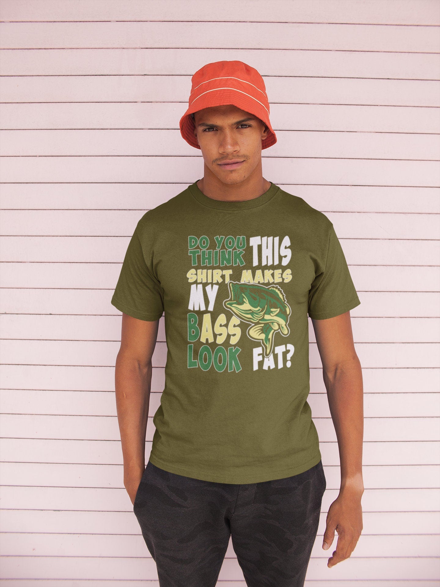 Do You Think This Shirt Makes My Bass Ass Look Fat Funny Fishing Angler T-shirt