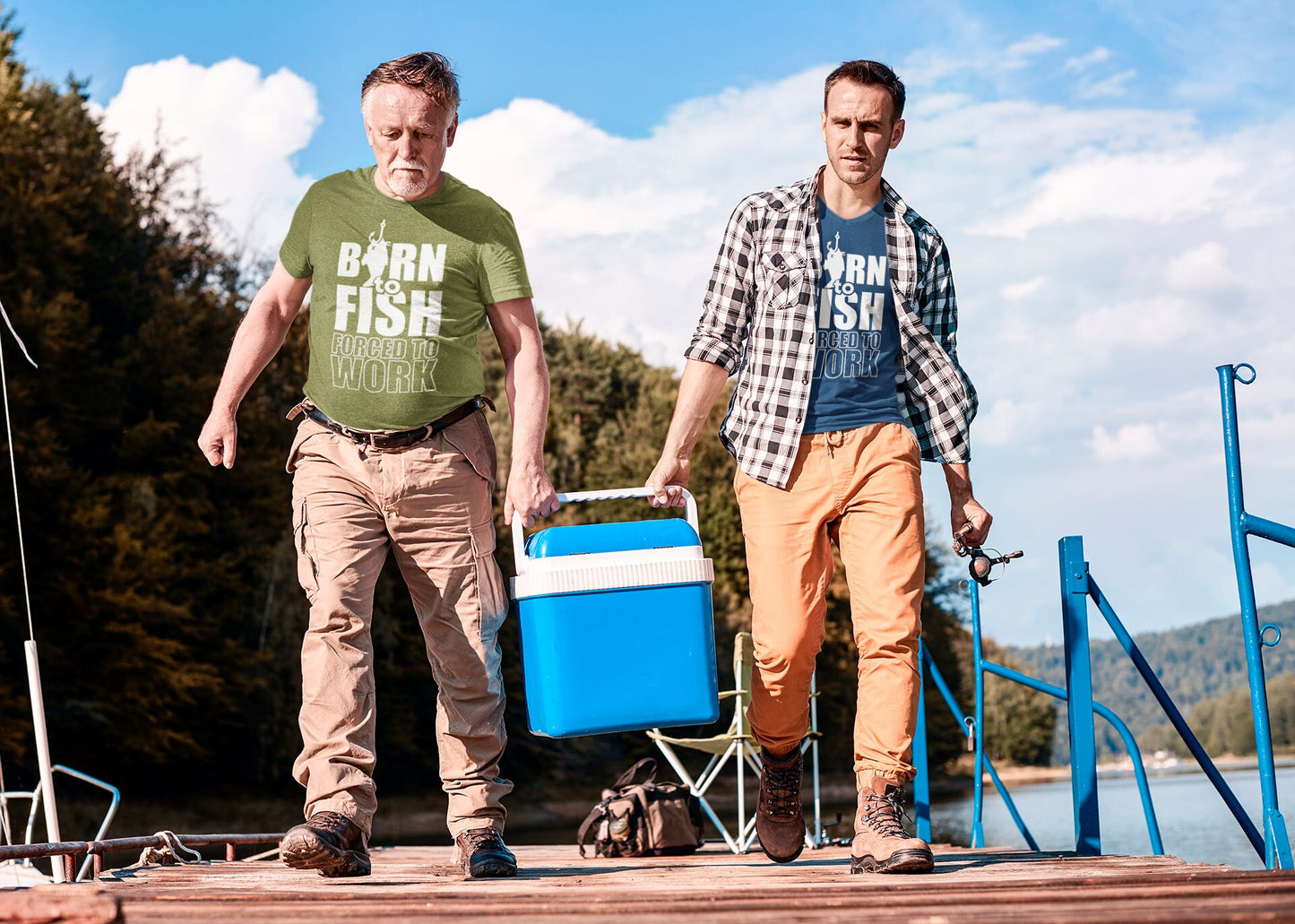 Born to Fish Men's Funny T-shirt