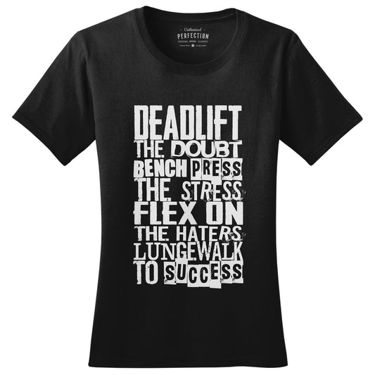 Gym Mantra Fitness Graphic Tees for Women - Novelty Gym Shirt - Workout Gym Graphic T Shirts - Motivational Gifts, Gym Lovers