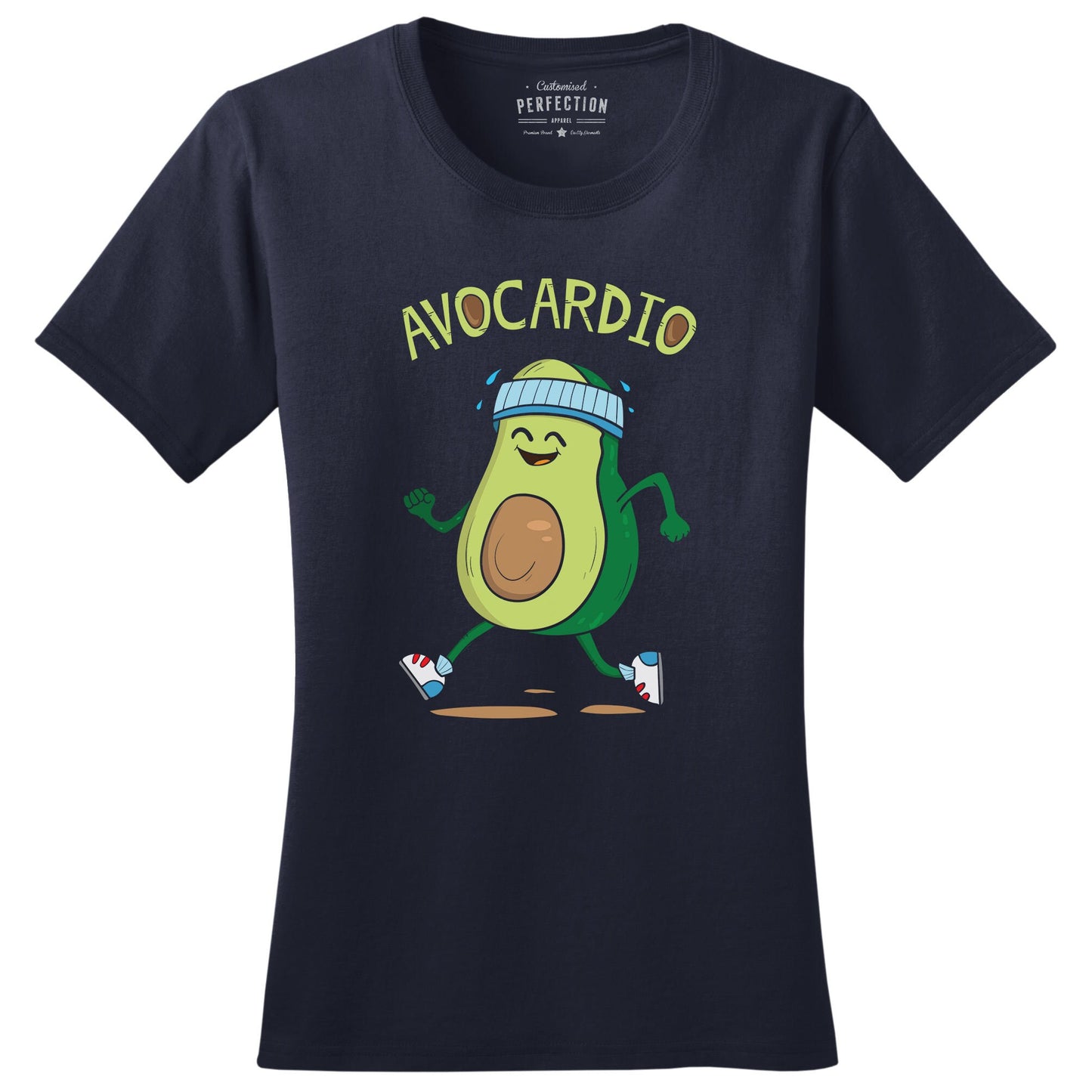 Avocardio Fitness Funny T Shirts for Women - Comfortable Novelty Gifts - Crazy Gym Graphic Tees - Ladies Fun Workout Apparel