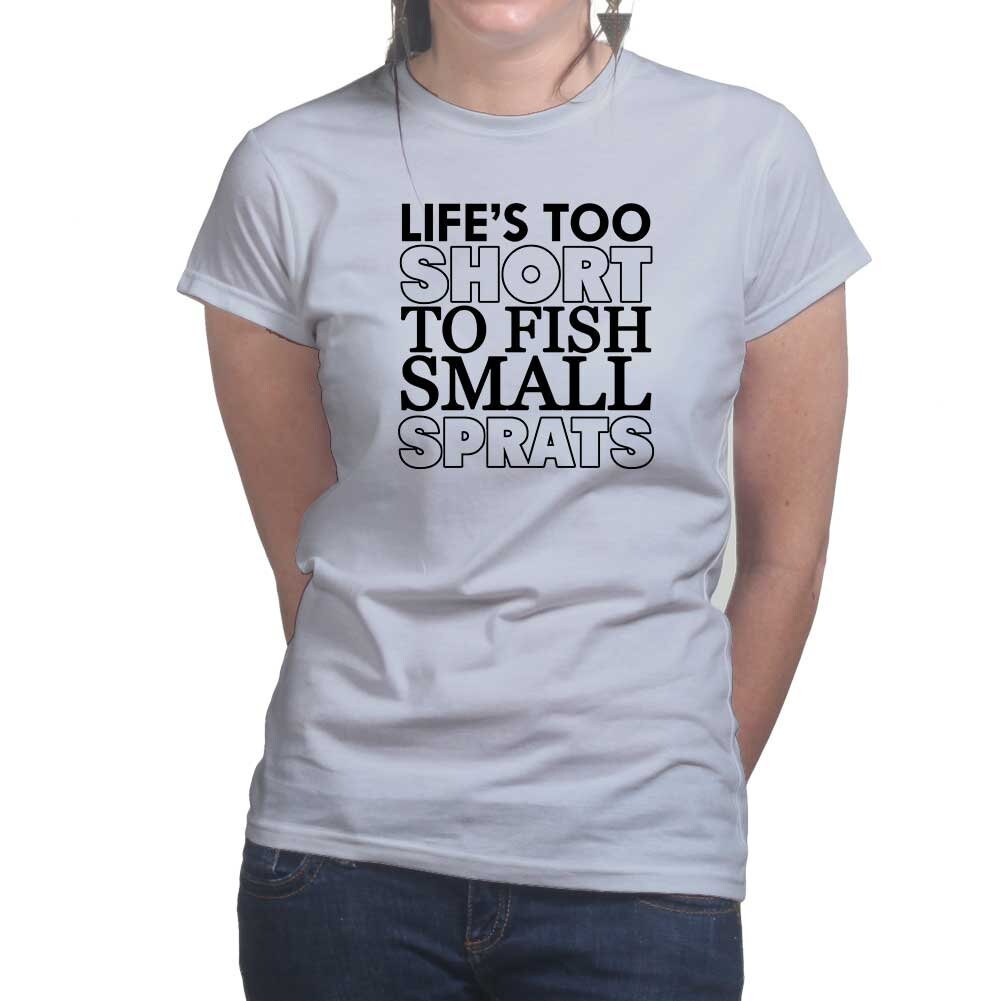 Womens Sprats Fishing Fisherman Bait Ladies T shirt (Tee, Top)