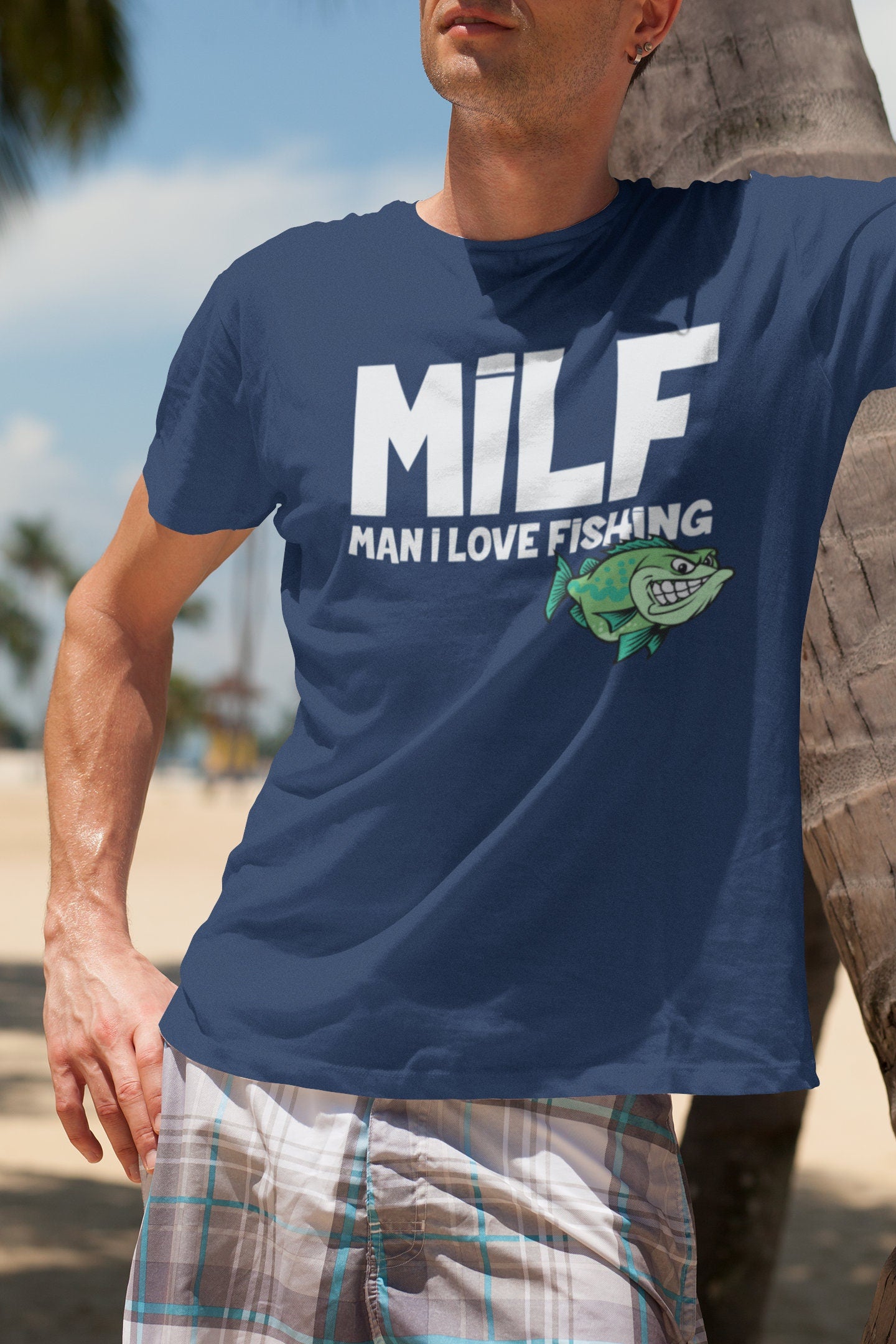 MILF Man I Love Fishing Funny Mens T-shirt