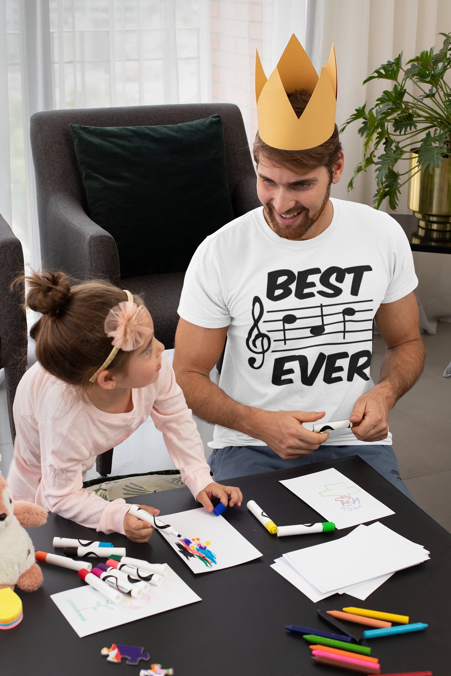 Gifts for Dad Funny Shirt, Father's Day Shirt, Funny Music Teacher Gifts T Shirts, Music Lover Gift, Best Ever Funny Music Themed T-Shirt