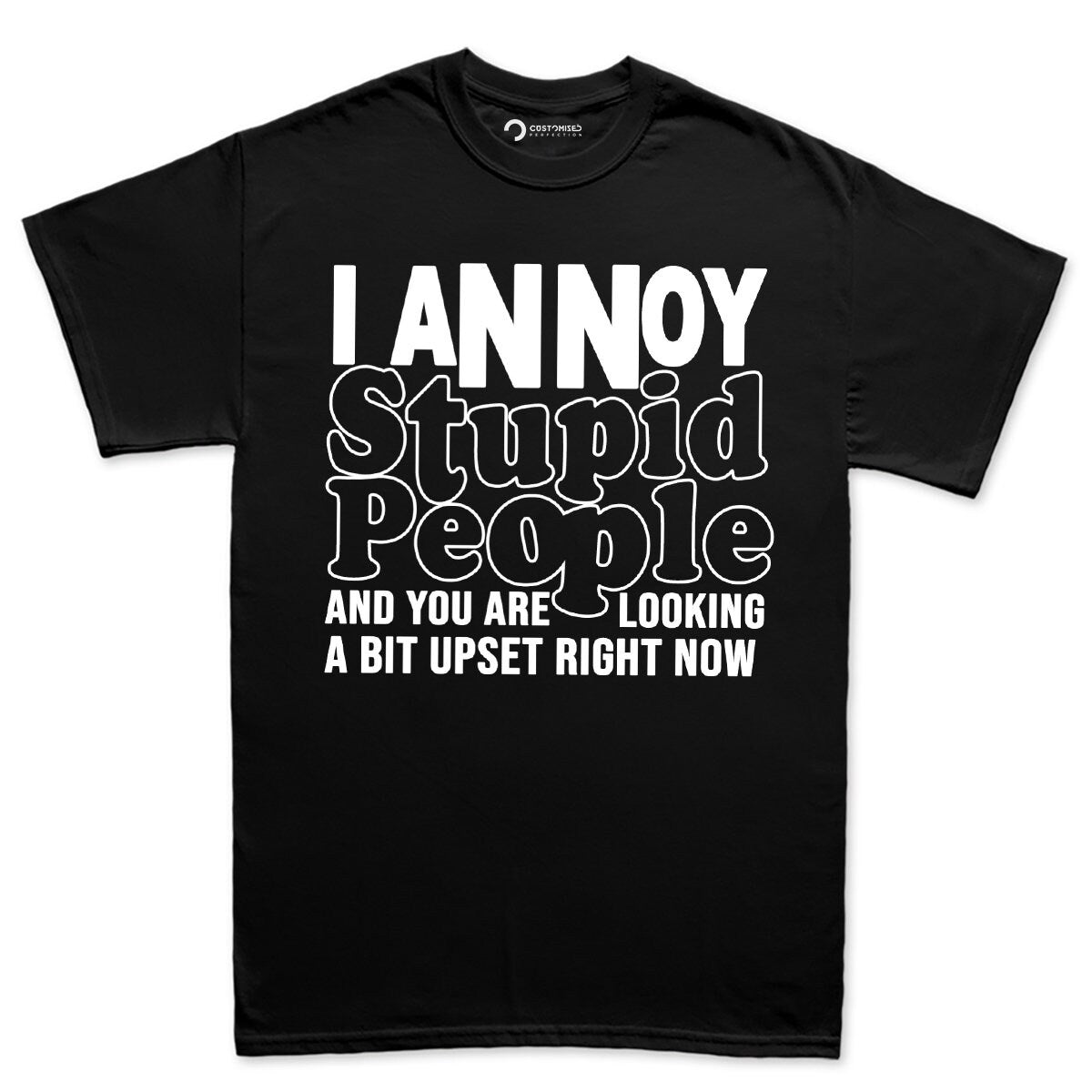 Funny Saying Mens T-Shirt, Funny Birthday Gift Shirt for Men, Sarcastic Mens T-Shirt Gift for Fathers Day, I Annoy Stupid People Shirt