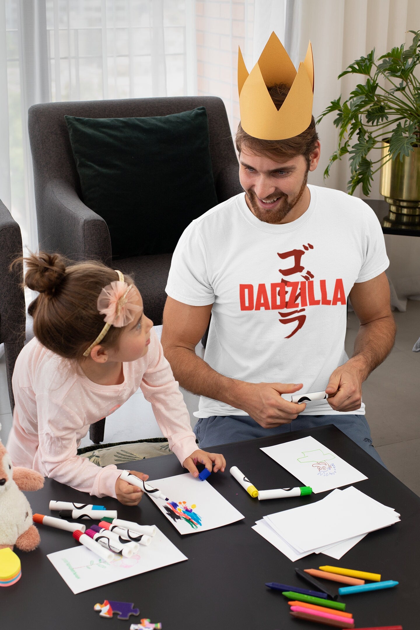 Funny Fathers Day Shirt, Gift for Him, Funny T-shirt Gifts for Dad, New Dad Family Shirts, Godzilla minus one, Dadzilla Dad T-shirt