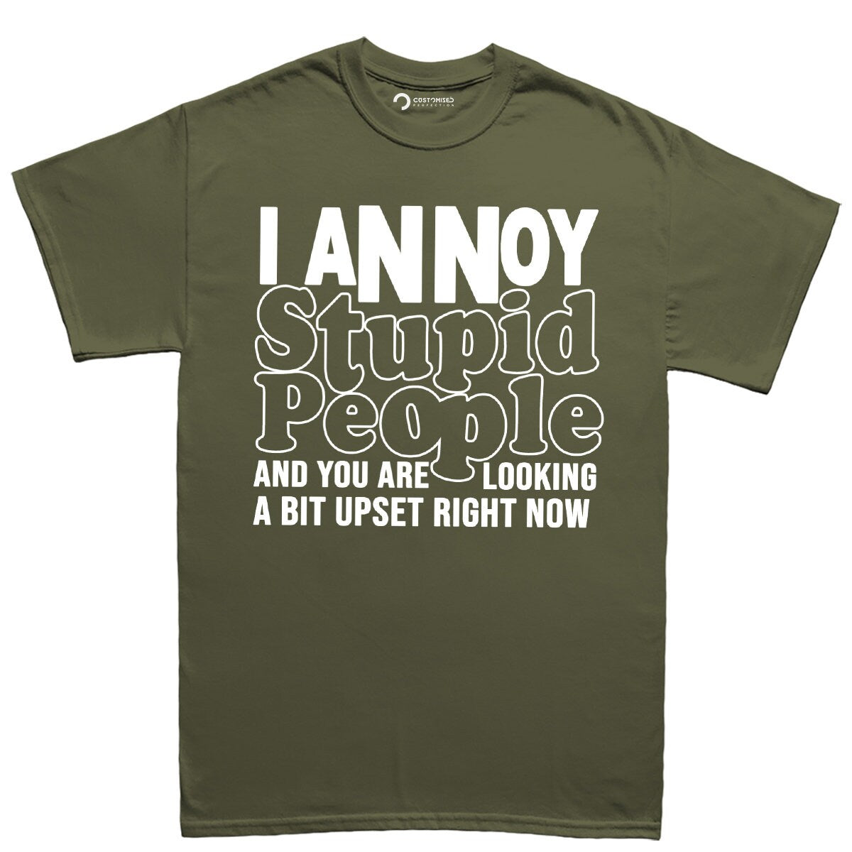 Funny Saying Mens T-Shirt, Funny Birthday Gift Shirt for Men, Sarcastic Mens T-Shirt Gift for Fathers Day, I Annoy Stupid People Shirt