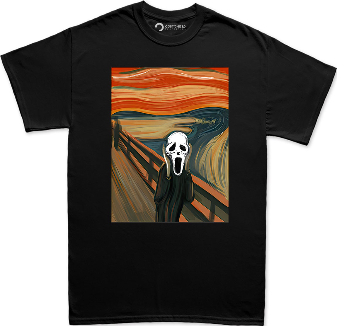 Halloween Scream Mens Shirt, Funny Halloween Tee, Scary Halloween Scream T shirt, The Scream Shirt, Halloween Party Tee, Van Gogh T shirt