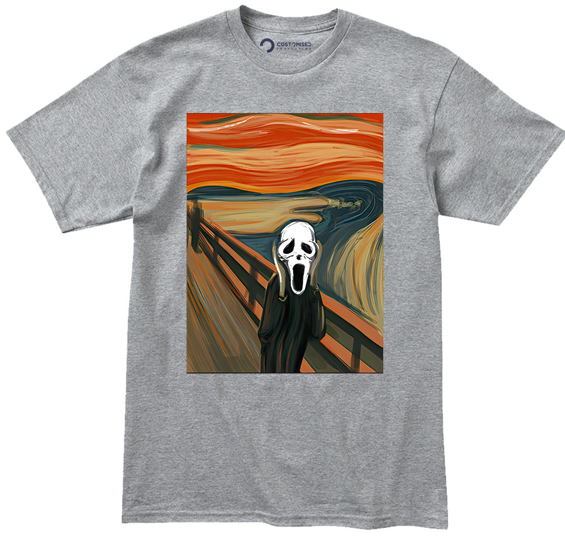 Halloween Scream Mens Shirt, Funny Halloween Tee, Scary Halloween Scream T shirt, The Scream Shirt, Halloween Party Tee, Van Gogh T shirt