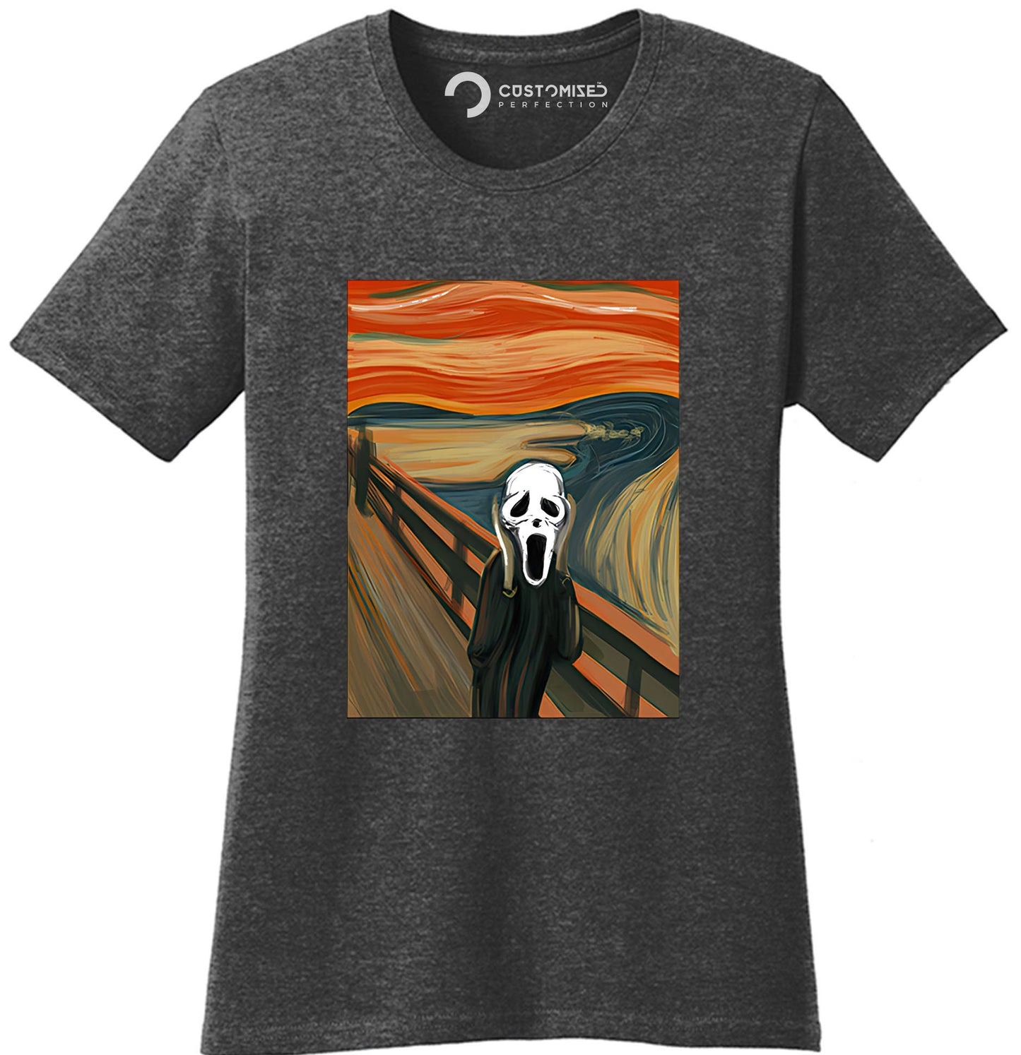 Halloween Scream Mask Shirt, Scary Mask Halloween Shirt, Halloween Party Tee, Van Gogh Shirt, Halloween Shirt, Scream Mask Ladies Shirt