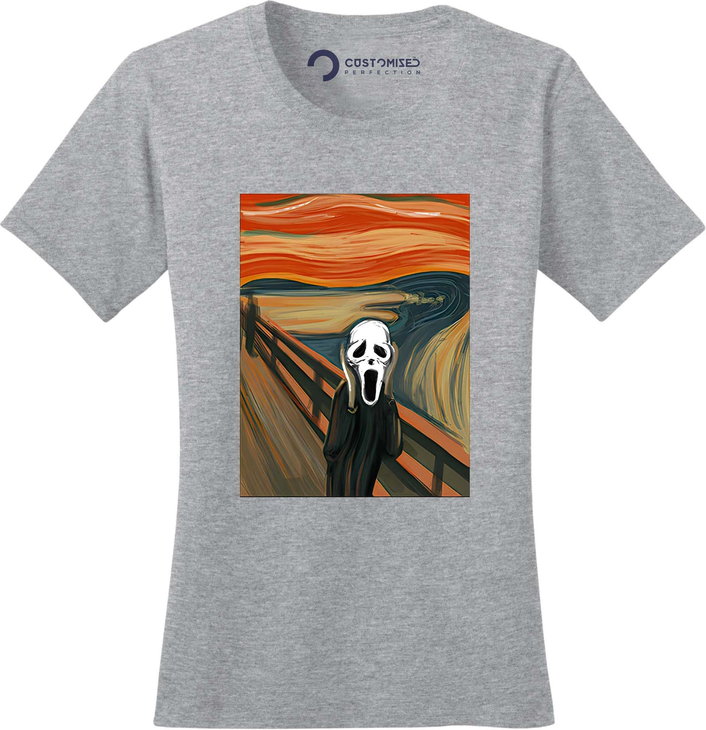 Halloween Scream Mask Shirt, Scary Mask Halloween Shirt, Halloween Party Tee, Van Gogh Shirt, Halloween Shirt, Scream Mask Ladies Shirt