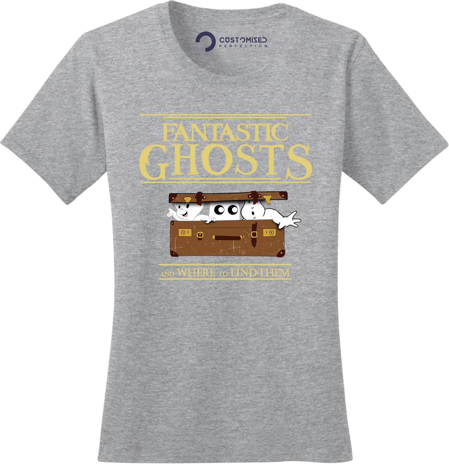 Funny Halloween Fall Shirt for Women, Spooky Season Shirt, Funny Halloween Spooky Shirt, Cute Halloween Shirt, Fantastic Ghosts Ladies Shirt