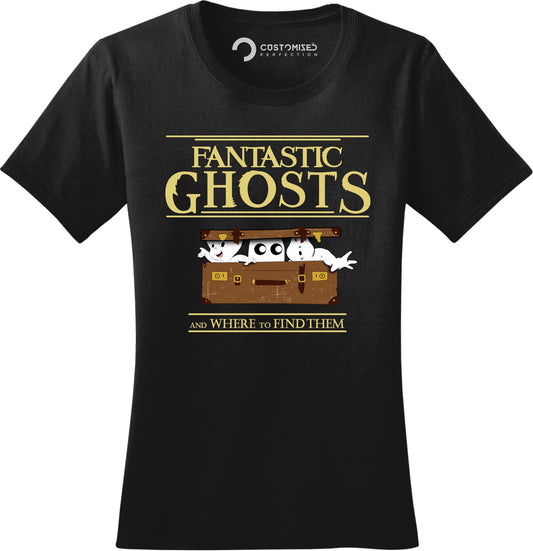 Funny Halloween Fall Shirt for Women, Spooky Season Shirt, Funny Halloween Spooky Shirt, Cute Halloween Shirt, Fantastic Ghosts Ladies Shirt