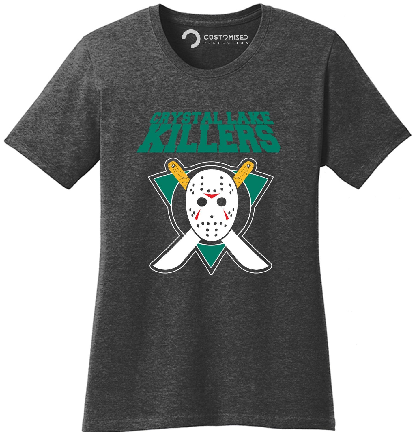 Jason Mask Halloween Women Shirt, Funny Halloween Horror Mask Shirt, Spooky Season Shirt, White Mask Jason Shirt, Friday 13th Ladies Shirt