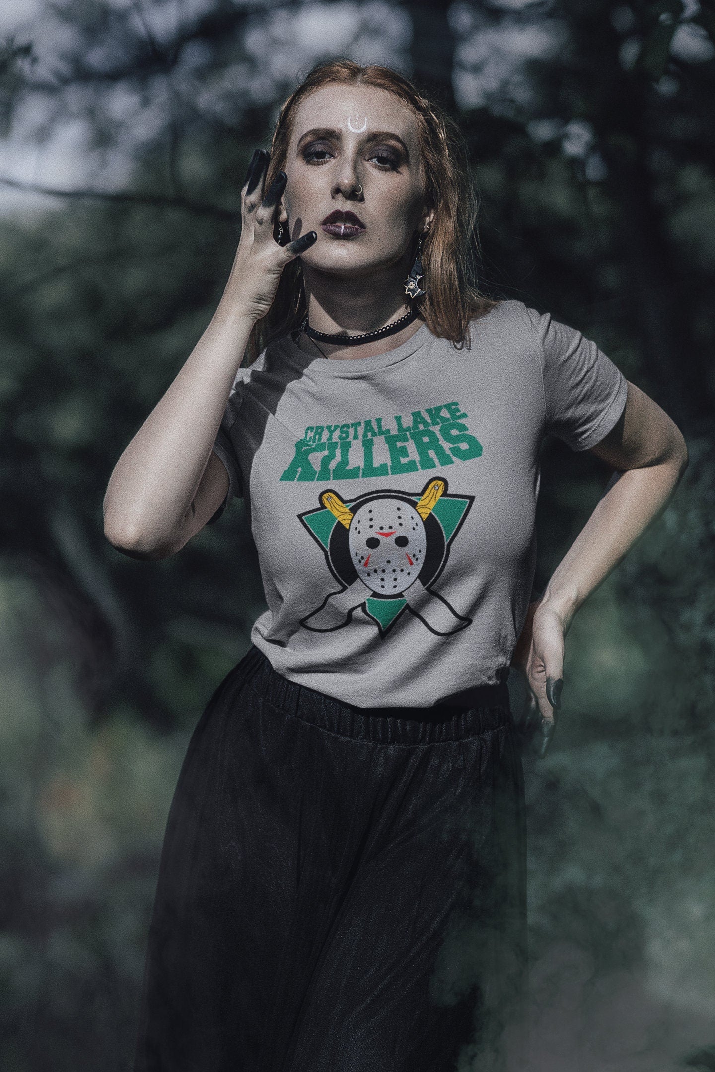 Jason Mask Halloween Women Shirt, Funny Halloween Horror Mask Shirt, Spooky Season Shirt, White Mask Jason Shirt, Friday 13th Ladies Shirt
